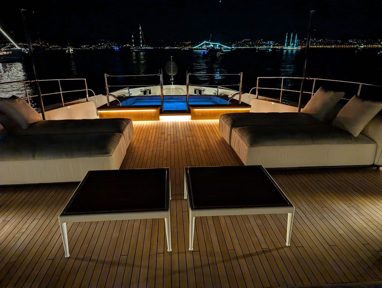 Sun deck by night